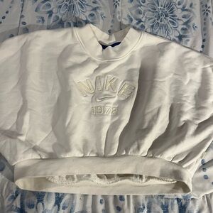 Nike Cream Embroidered Sweatshirt